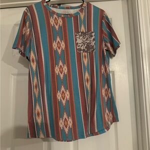 Aztec crazy train t shirt